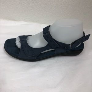 Trotters Womens Sandals Shoes  Blue 10 W US